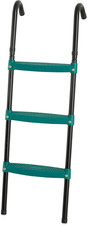 40 Inch, 3-Step Trampoline Ladder Black Coated, Rust Resistant Trampoline Ladd
