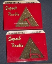 Lot Pair 163-DS77 PHONOGRAPH RECORD NEEDLE for Astatic N56-sd 157