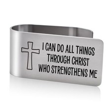 I Can Do All Things Through Christ Who Strengthens Me Engraved Stainless Steel