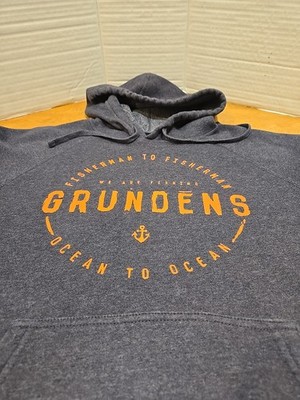 Grundens ''We Are Fishing'' Hoodie Men's S Nautical Coastal Marine Fishing 