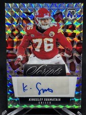 Kingsley Suamataia 2025 Panini Mosaic Scripts #SCR-KSA Silver Mosaic AUTO SP