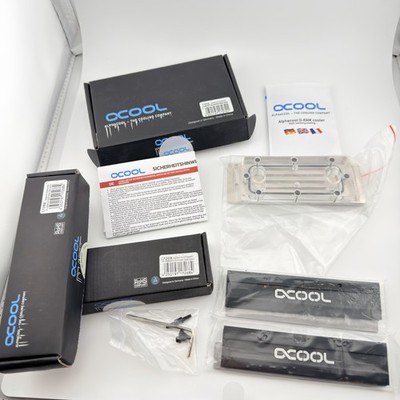 Alphacool D-RAM Cooler Universal Liquid Cooling Block & Black Modules