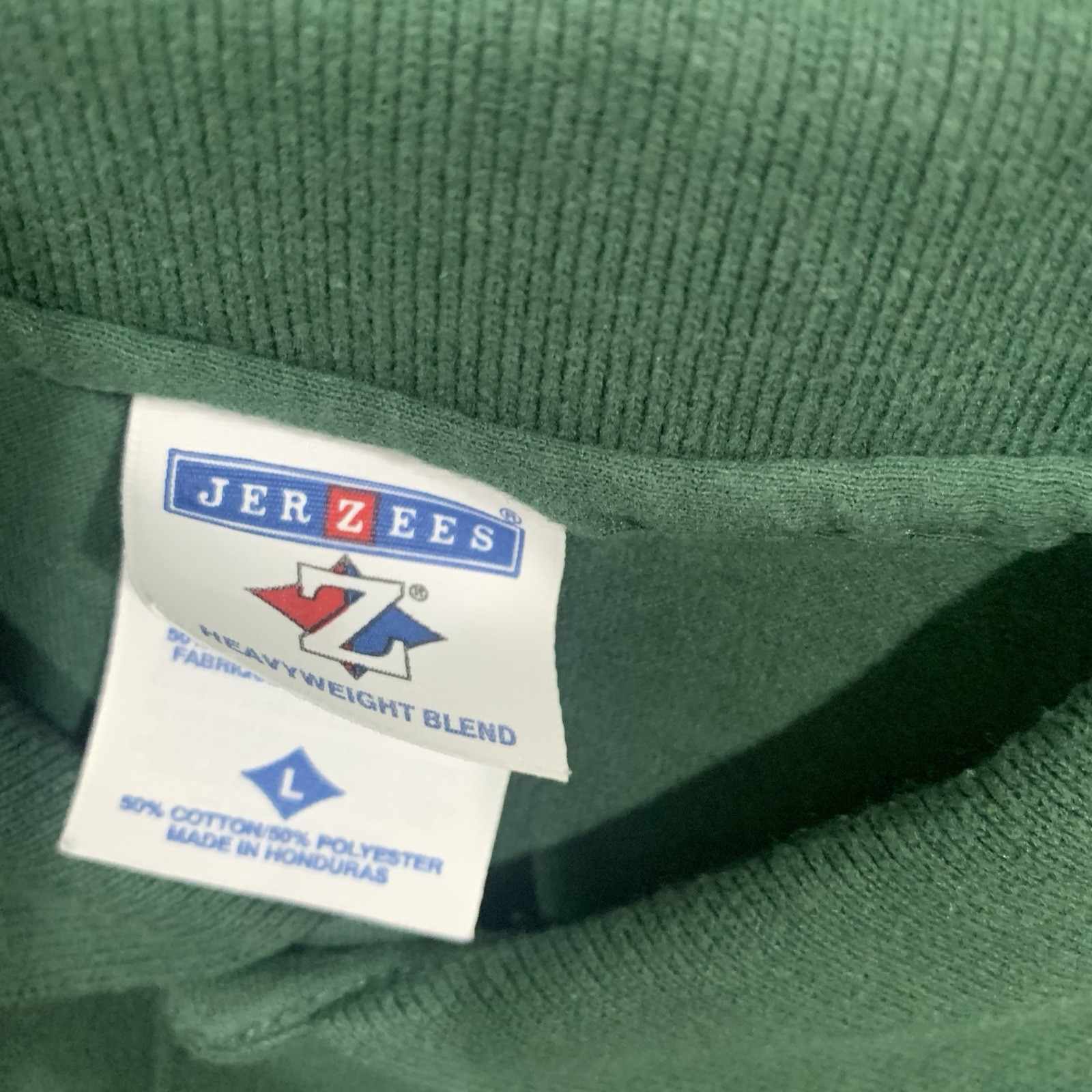 Vintage Ireland Polo Shirt Mens Large Green Embroider Spellout Harp Hanes Rare image 7