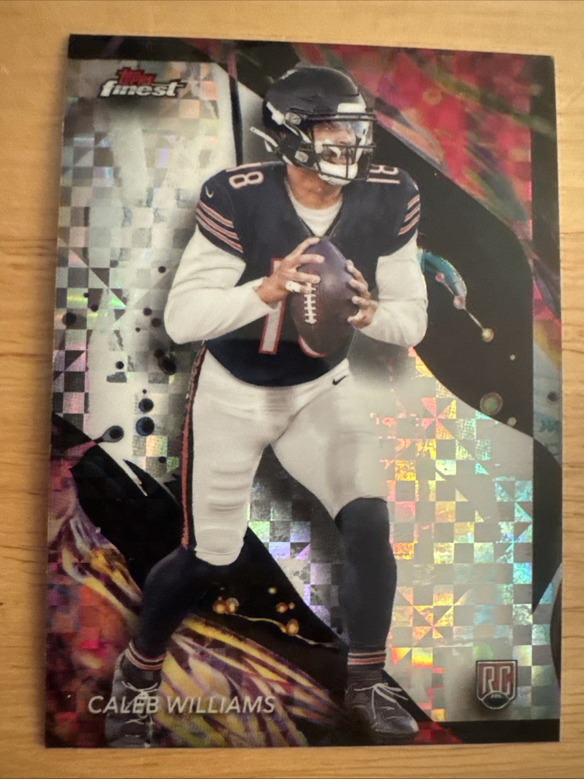 Caleb Williams 2024 Topps Finest Uncommon Xfractor Rookie Card #161 (7266)