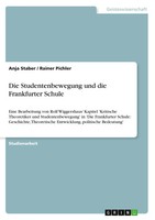 Anja Staber (U. A.) | Die Studentenbewegung Und Die Frankfurter Schule | Buch