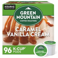 Green Mountain Coffee Roasters Caramel Vanilla Cream Coffee, Keurig Single-Ser