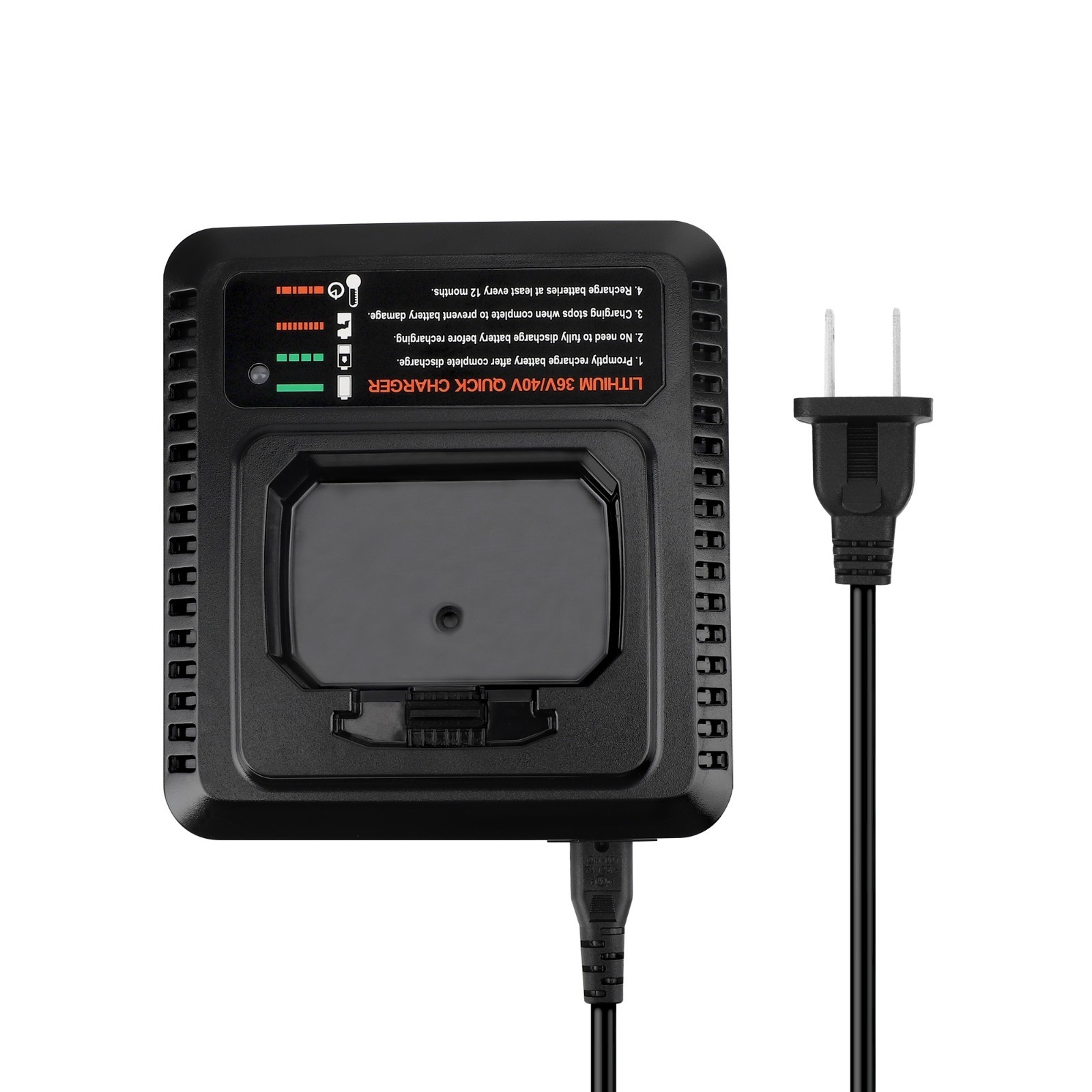 Fast Charger for Black and Decker 36V/40V MAX lithium ion Battery Charger LCS36