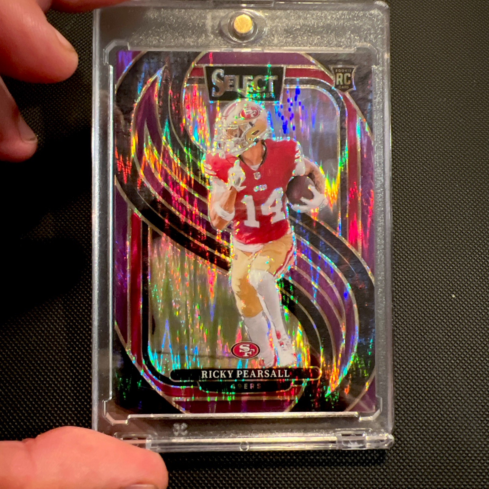 2024 Panini Select #173 Ricky Pearsall RC Purple Prizm Shock 227/360