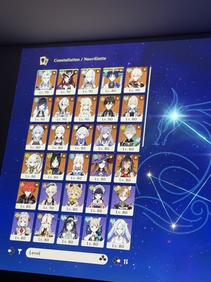 Whale NA AR59 Genshin Account C6 Arlecchino, Yelan, Ayaka, Wanderer, +R5 Weapons
