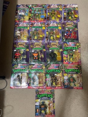 Playmates TMNT 5'' Figure Retro Classic Lot of 17 Action Figures