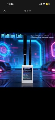 MaKing Lab Handheld WiFi Sniffer UHF Wireless Scanner High-Gain Antenna