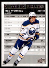 2023-24 Upper Deck Stat Box Fillers Tage Thompson Buffalo Sabres #SB-19