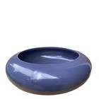 Vintage Haeger Style Low Planter Blue Round Profile Mid Century Modern Succulent