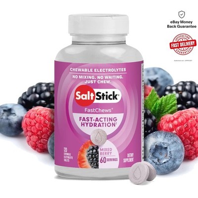 Electrolyte FastChews - 120 Mixed Berry Tablets for Rapid Hydration & Energy