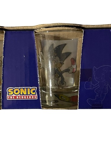 SEGA Sonic The Hedgehog Mini Glasses 4 NEW 2018 Stunned Mind 1.5 oz Shot Glasses - Picture 15 of 23