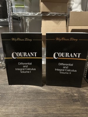 WILEY CLASSICS LIBRARY COURANT DIFFERENTIAL AND INTEGRAL CALCULUS VOL I&II BOOKS