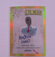 Invincible signagraph gold border Machine Head Laser Card #336 2025 # 28/50