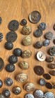 Metal Vtg & Antique Buttons Military 2 Layer Mother Of Pearl Elvis Eagles — photo 9