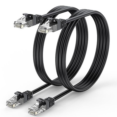 Cat 6 Ethernet Cable 3 FT 2-Pack, Short Patch Cable 3 Foot Cord (Cat 6 Cable ...