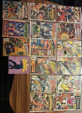 VTG Comic Book Collection Lot 15 And Black Panther Book