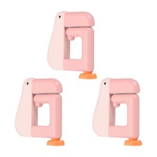 3pcs Table Cartoon Animal Hook Bag Hanger Portable Desk Holder, Pink