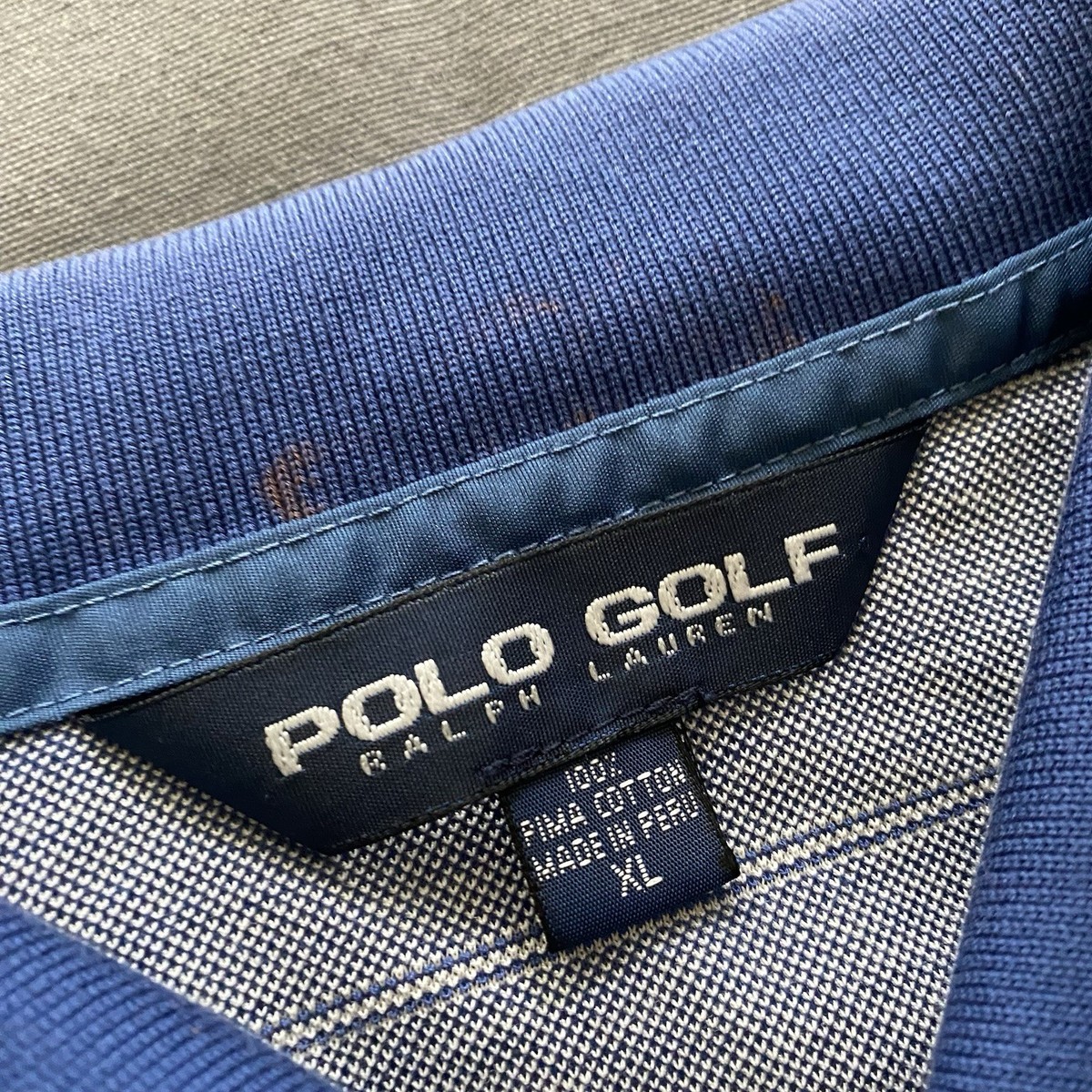 VTG 2000s Polo Golf Ralph Lauren Polo Shirt Mens XL Blue Striped