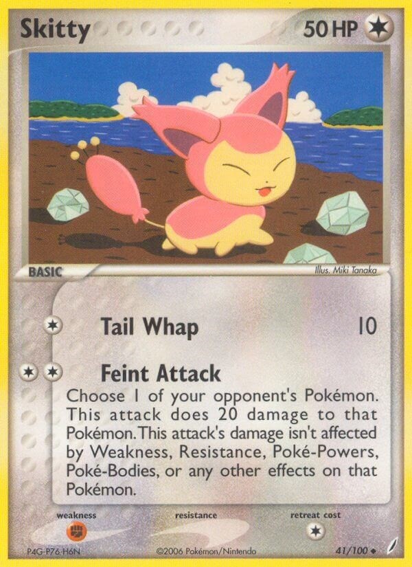 Skitty Crystal Guardians 41/100 NM EN Pokemon