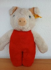 Steiff Schwein Schweinchen Ferkel Spieluhr Knopf Fahne 6353/26