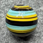 Handmade Marble Gold Lutz ( Corkscrew - Spiral ) 1 Inch +-  (S18) — photo 2