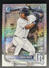 Dean Moss 2025 Bowman Draft Chrome 1st Mega Mojo #BDC-114 Tampa Rays