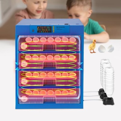 256 Eggs Incubator Electric Digital Poultry Hatcher Machine Tabletop Incubator