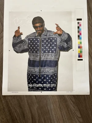 SNOOP DOGG 2013 VICE MAGAZINE CMYK PROOF PRINT death row records doggystyle - Image 1 of 4