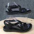 Born Sandals Womens 8 M Strappy Casual Comfort Open Toe Low Top Flats Black
