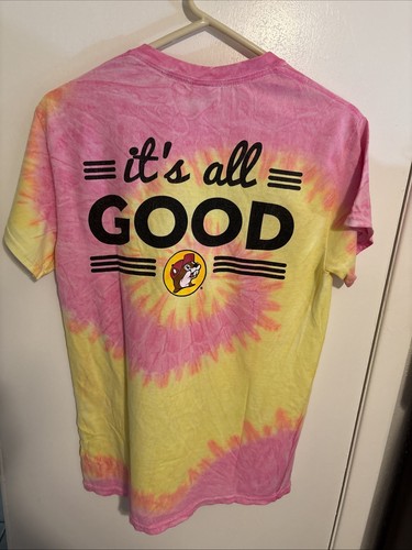 Buc-ee’s Color tone Tie-Dye Shirt Sz small “It’s All Good” New without Tags - Picture 4 of 5