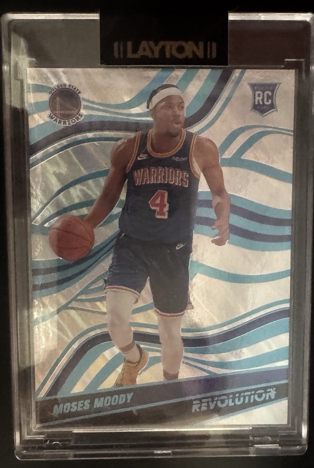 2021-2022 Panini Revolution Moses Moody Lava /10 #104 Rookie RC