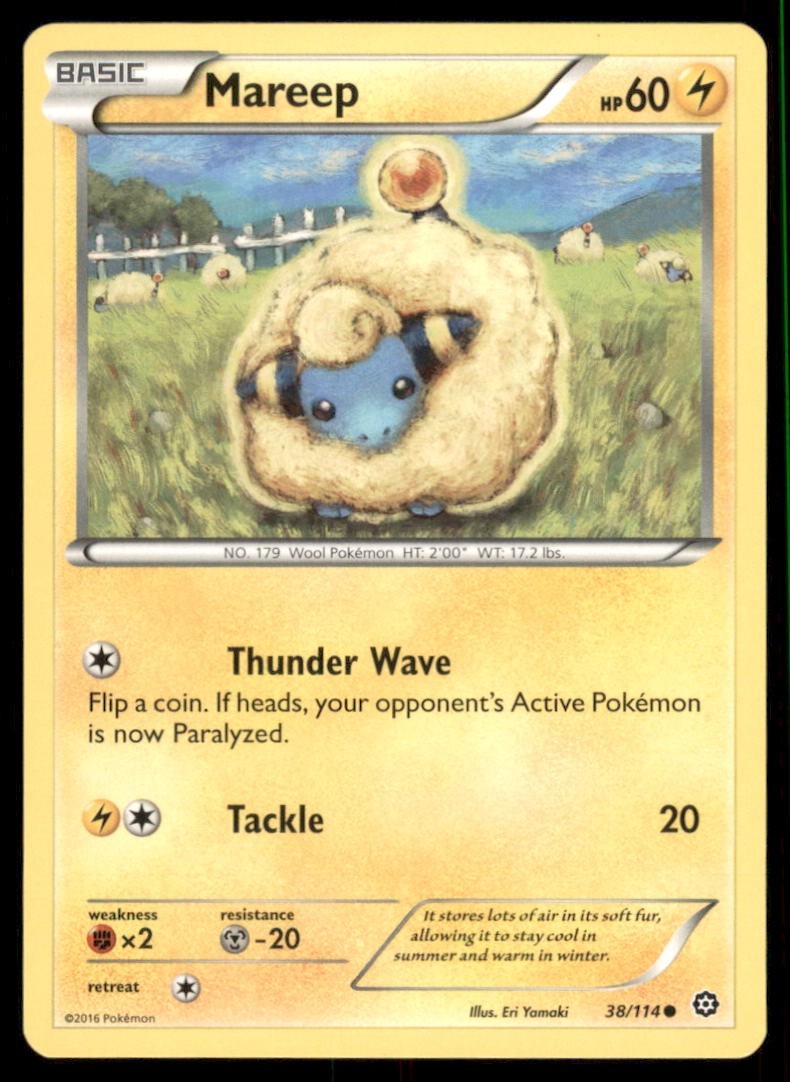 Pokemon TCG Mareep 38/114 Regular 5