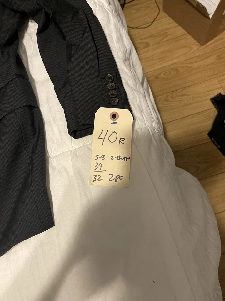 Hugo Boss Black Stripe Rayon Mens Suit - Image 3 of 4