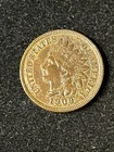 1909 S Indian Head Cent Vf Detail