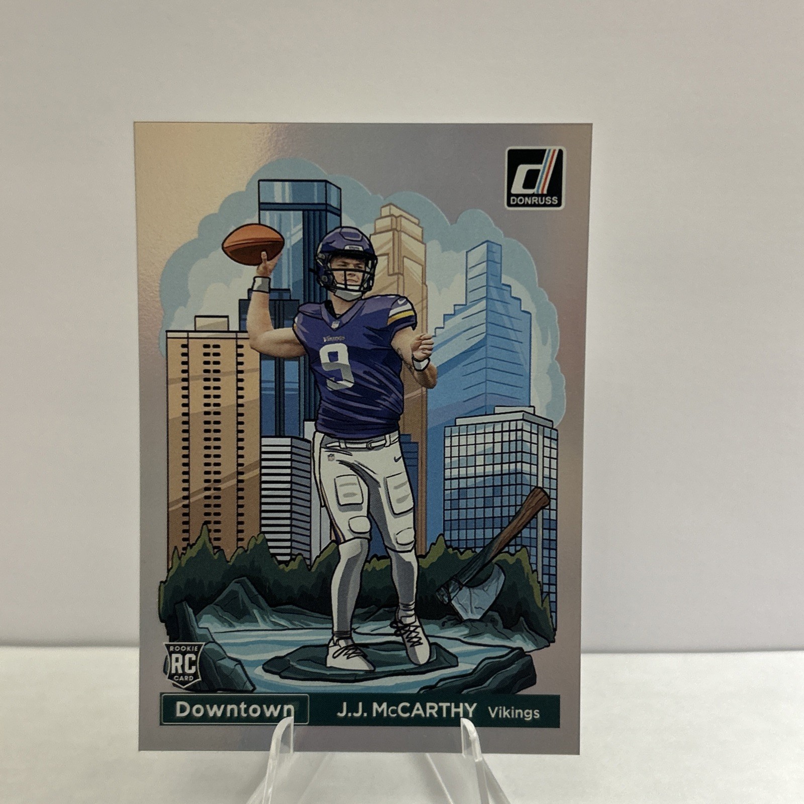 2024 Panini Donruss Downtown! J.J. McCarthy #11 (RC) Minnesota Vikings SSP