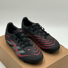 Adidas Predator Club Kids US 4.5 Black Red Lace Up FG/MG Soccer Cleats Ebay2964