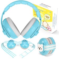 Empireway Baby Ear Muffs Noise Protection 2-in-1 for Infants Adjustable, Blue