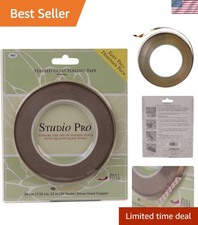 36-Yard Silver Lined Copper Foil Tape for Stained Glass Projects - 7/32-Inch