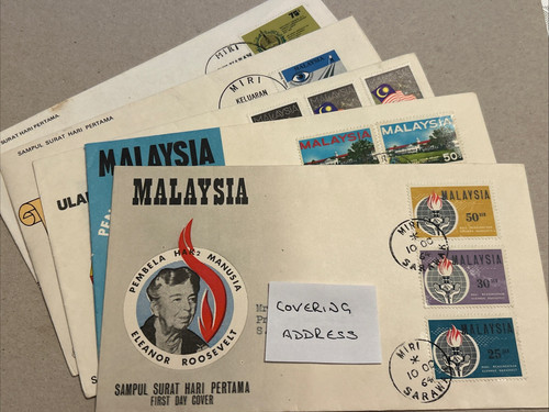 Bundle Of 5 Malaysia First Day Covers (1964-1978)