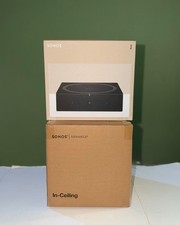 Brand New Sonos 6.5 In Ceiling Speakers pair  Sonos Amp