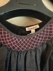 Brand New Moon et Miel Parisian Brand Girls Dress Black Pink Sparkles Cotton S12 — photo 9