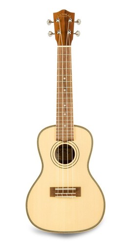 Lanikai SPST-C Solid Spruce Top, Morado Concert Acoustic Ukulele w/Padded Bag - Picture 5 of 5