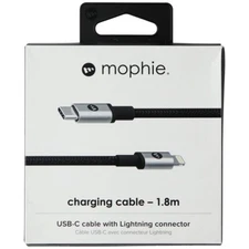 New Mophie - USB C To Apple Lightning Cable 6ft - Black