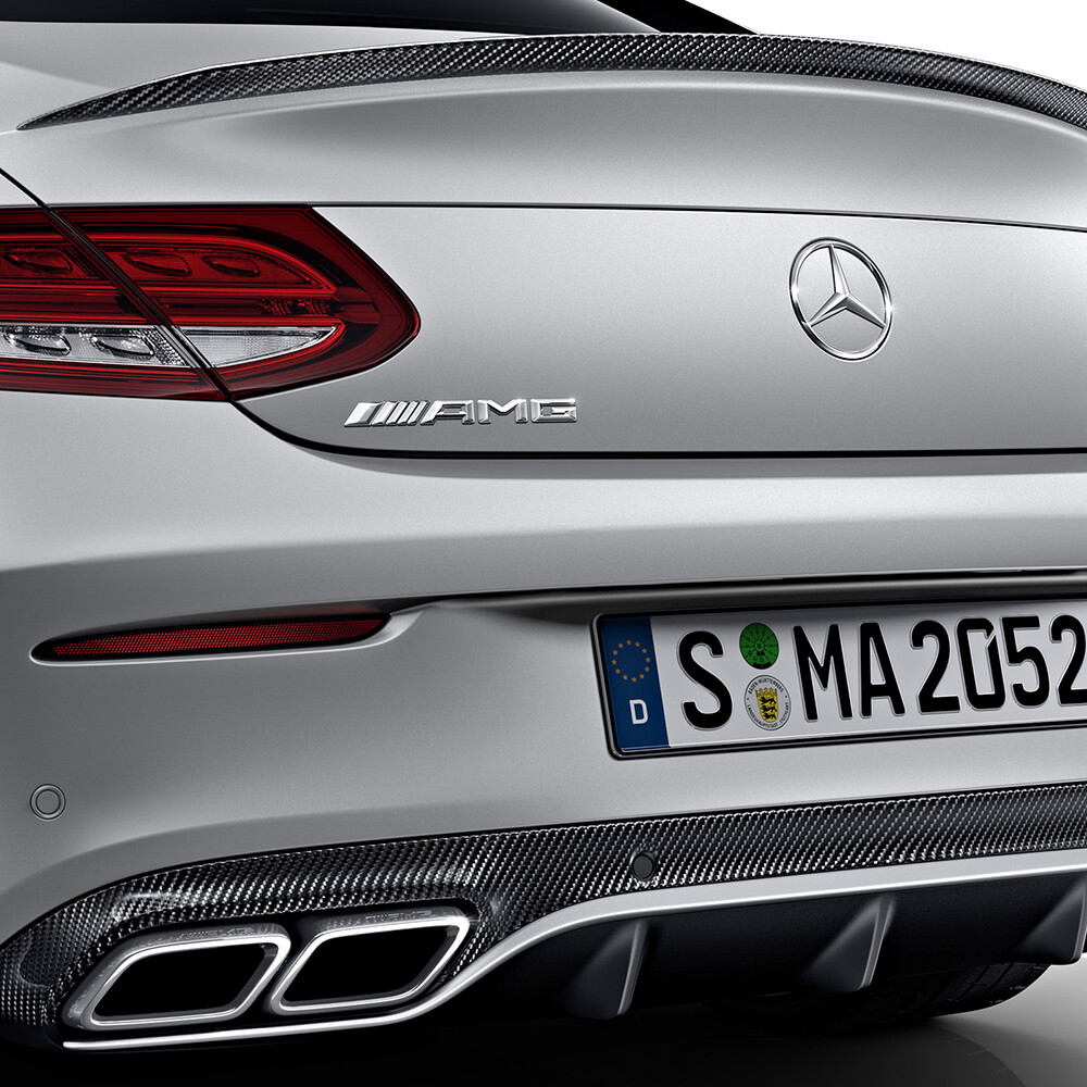 Chrome 'C300' Trunk Emblem Badge Kit For 2015-2016 Mercedes-Benz – AMG Style, Direct Fit