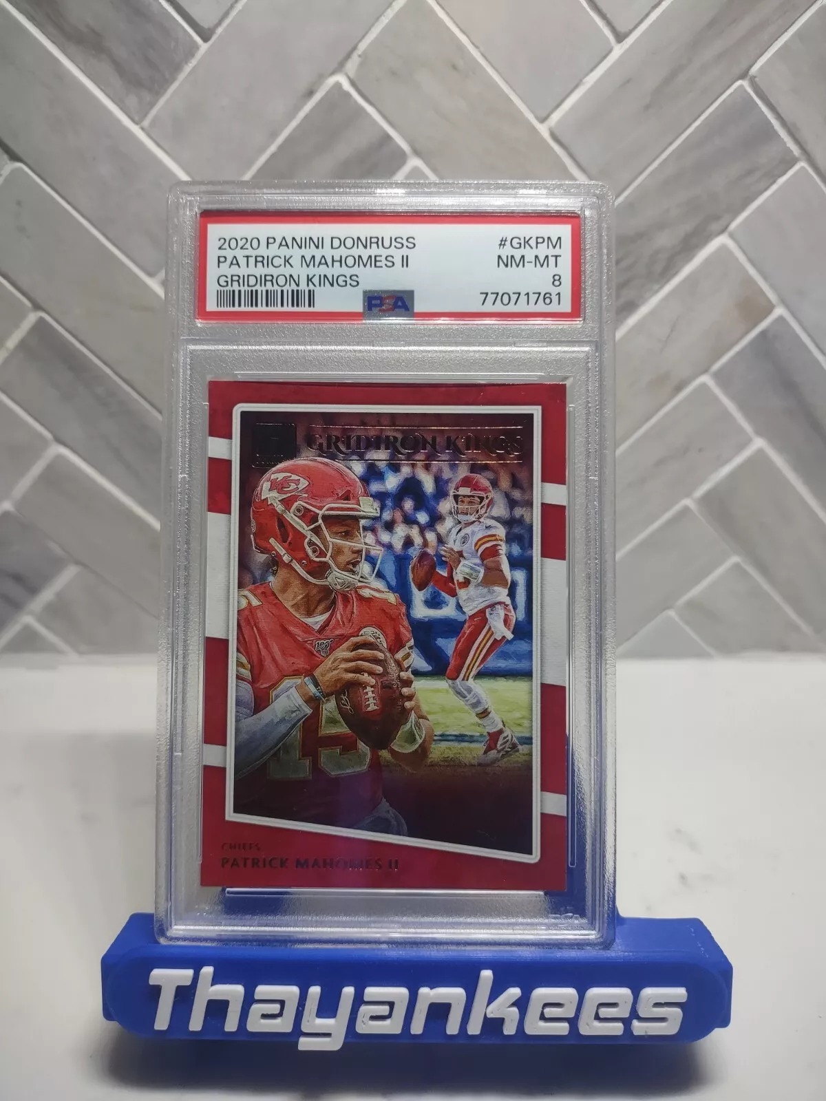 Patrick Mahomes trading card