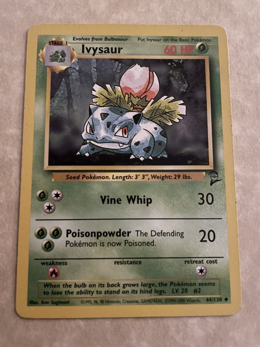Pokémon TCG Ivysaur Base Set 2 44/130 Regular Unlimited Uncommon